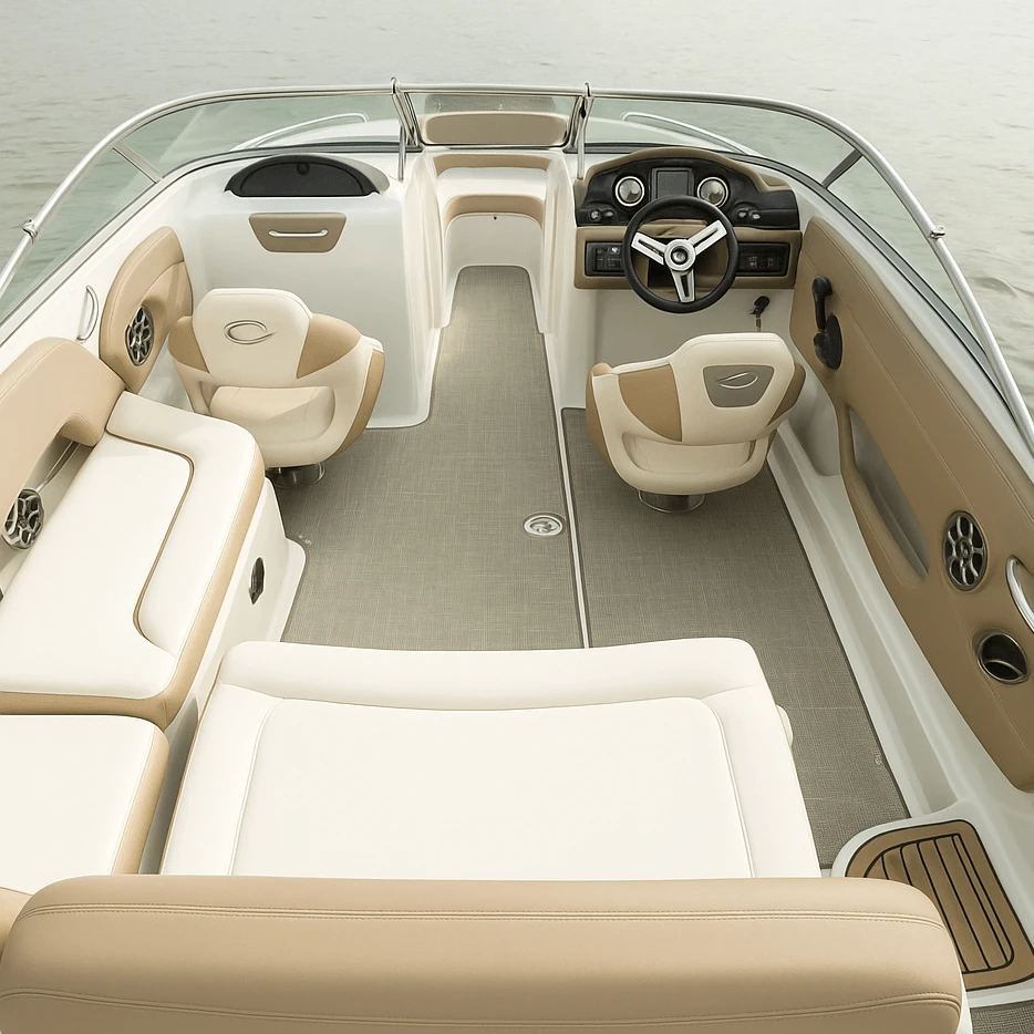 UV Resistant Marine Flooring Boat Mat Custom Size Non-Slip